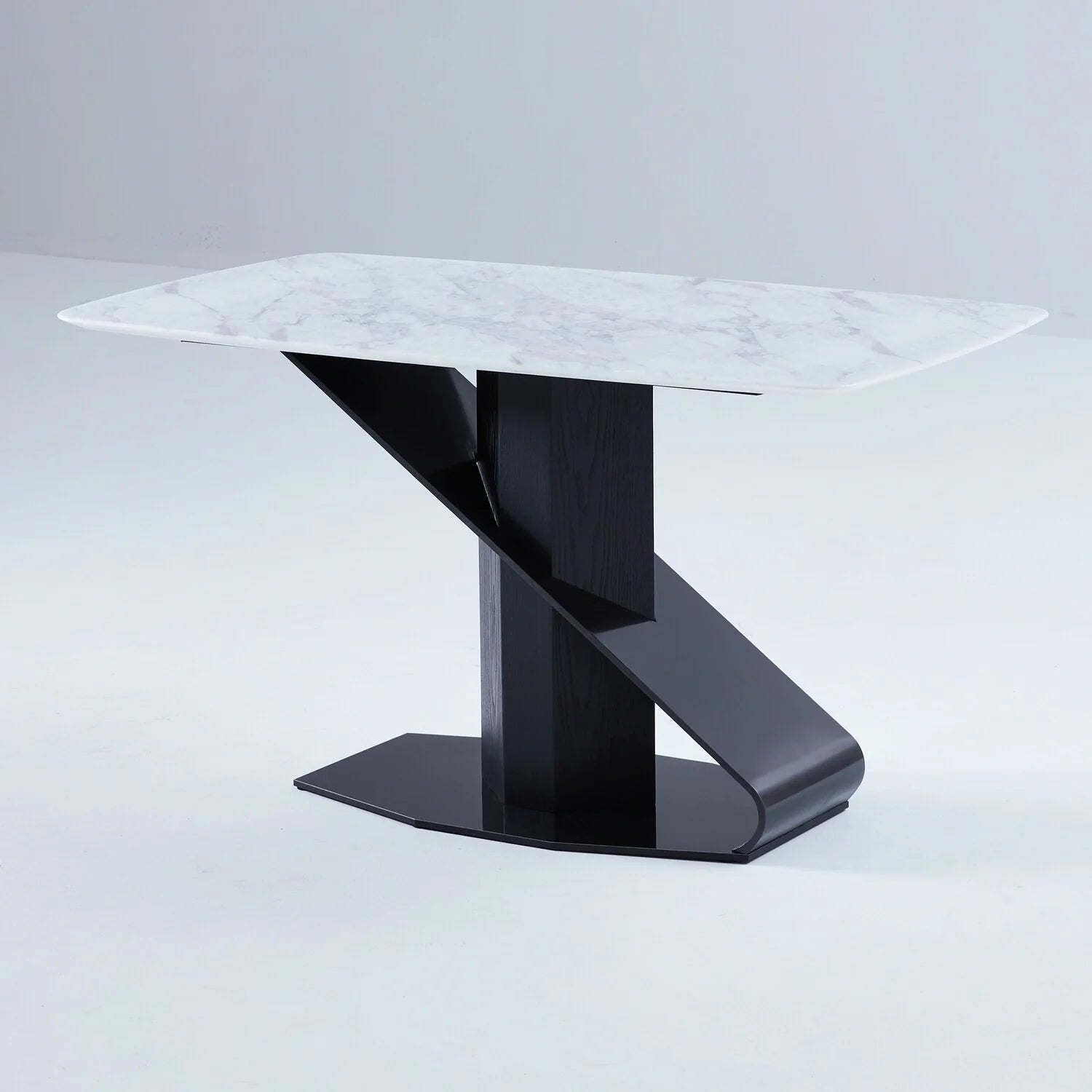 Nature Marble Dining Table with Four Chairs