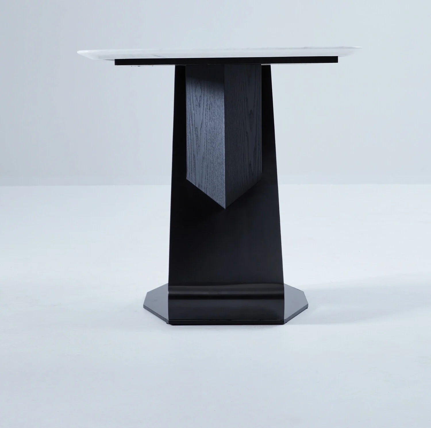 Nature Marble Dining Table with Four Chairs