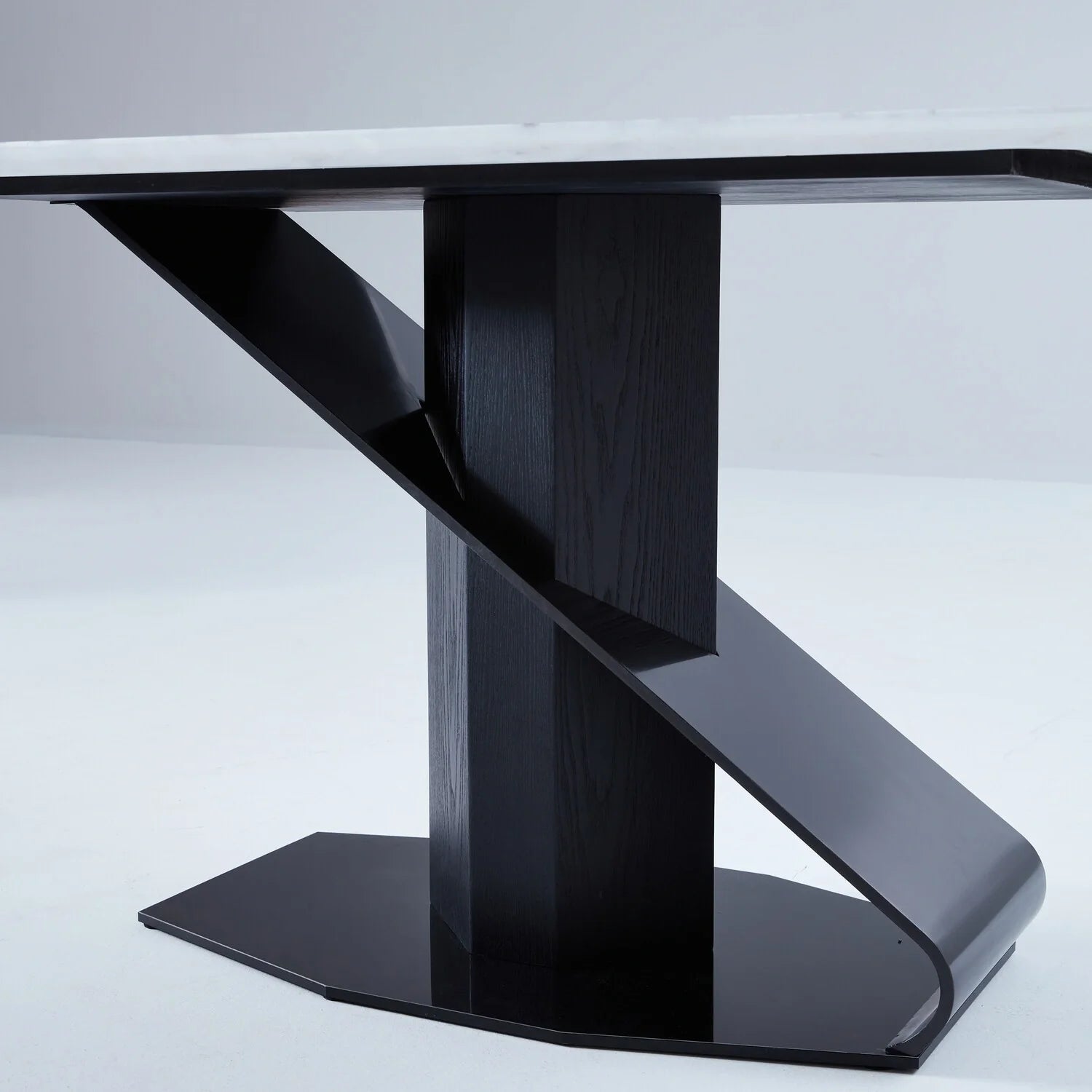 Nature Marble Dining Table with Four Chairs