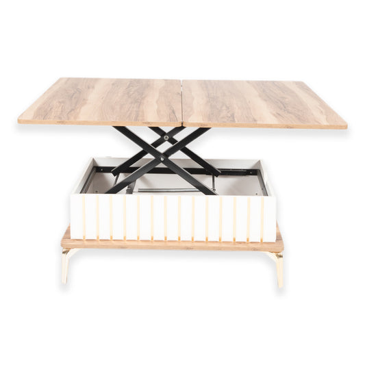 Magic Coffee Table White With Brown