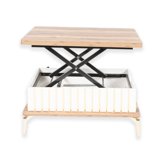 Magic Coffee Table White With Brown