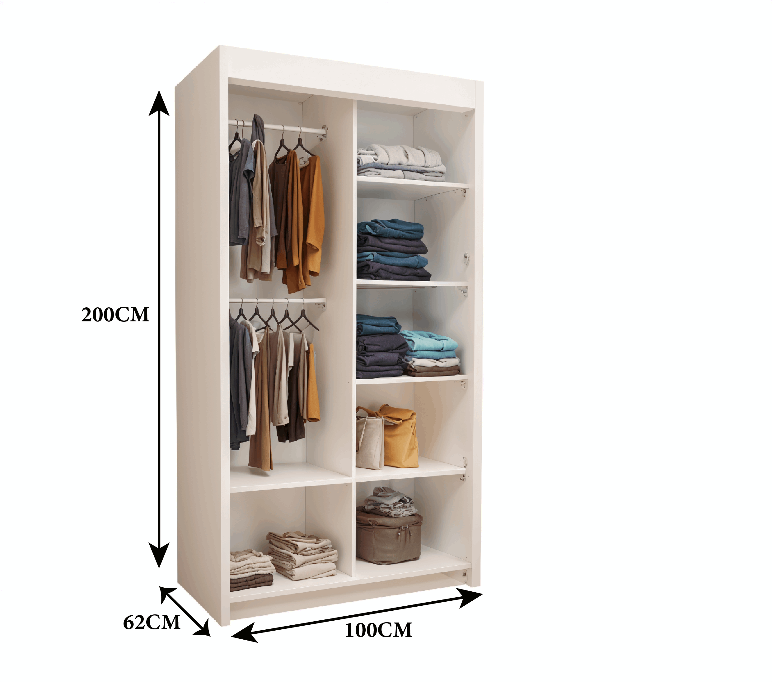 OSLO WARDROBE 120CM/150CM/180CM/203CM/250CM