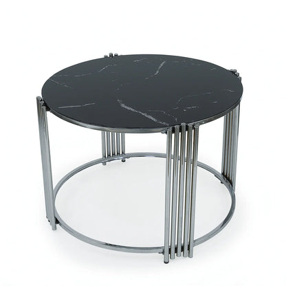 Ellipse Silver Coffee Table