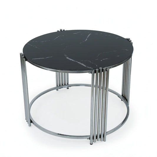 Ellipse Silver Coffee Table