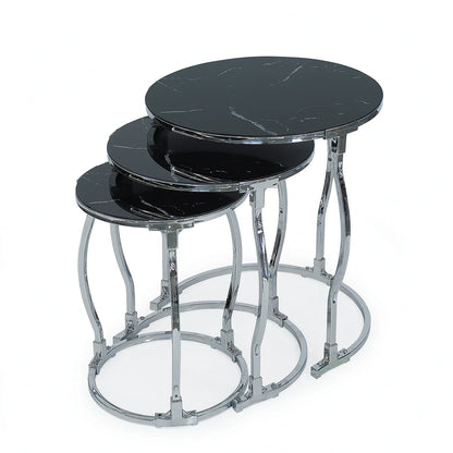 Duru Sliver Coffee Table Set of Three