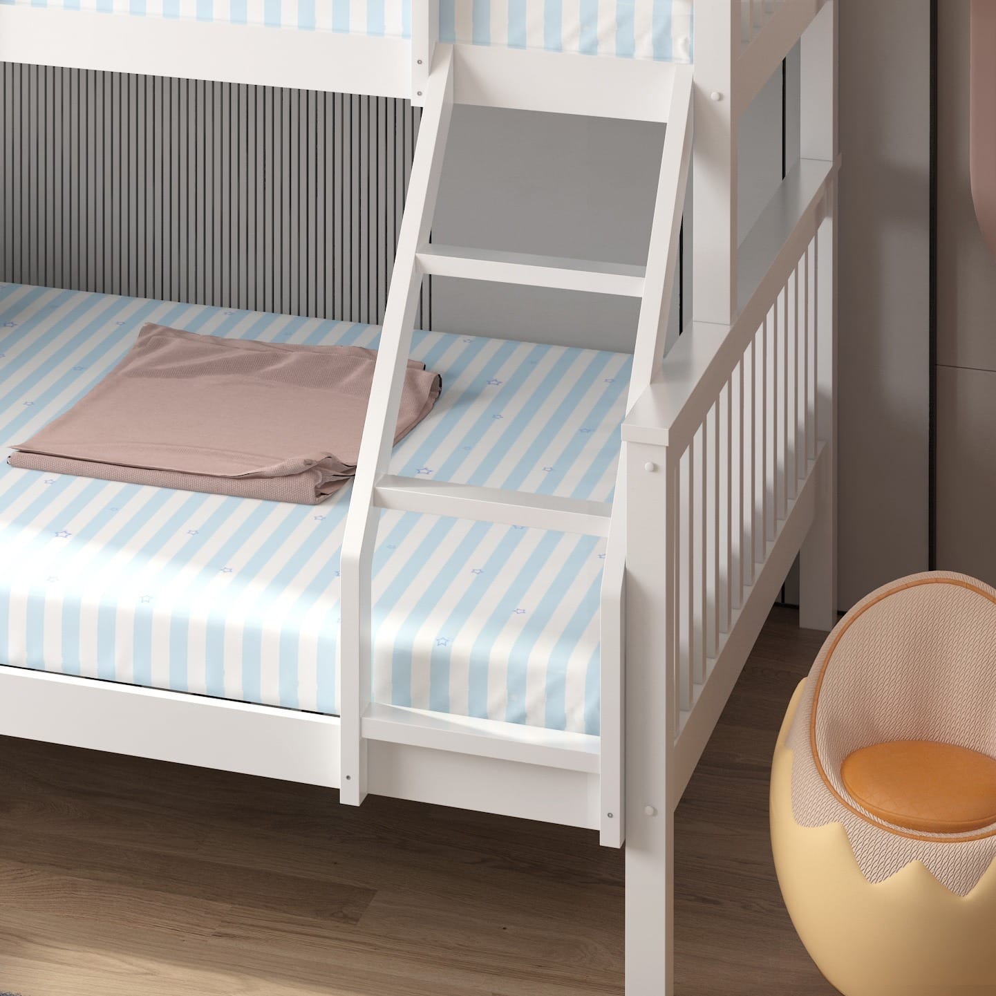 TRIO WOODEN BUNK BED