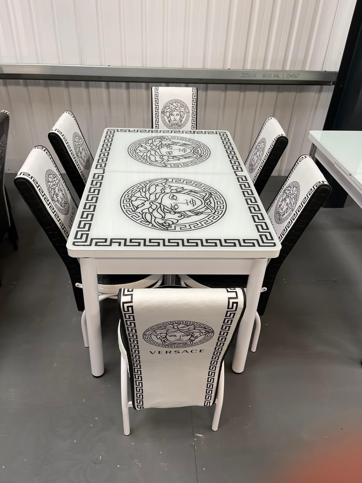 TURKISH VERSACE DINING WITH 4/6 CHAIRS