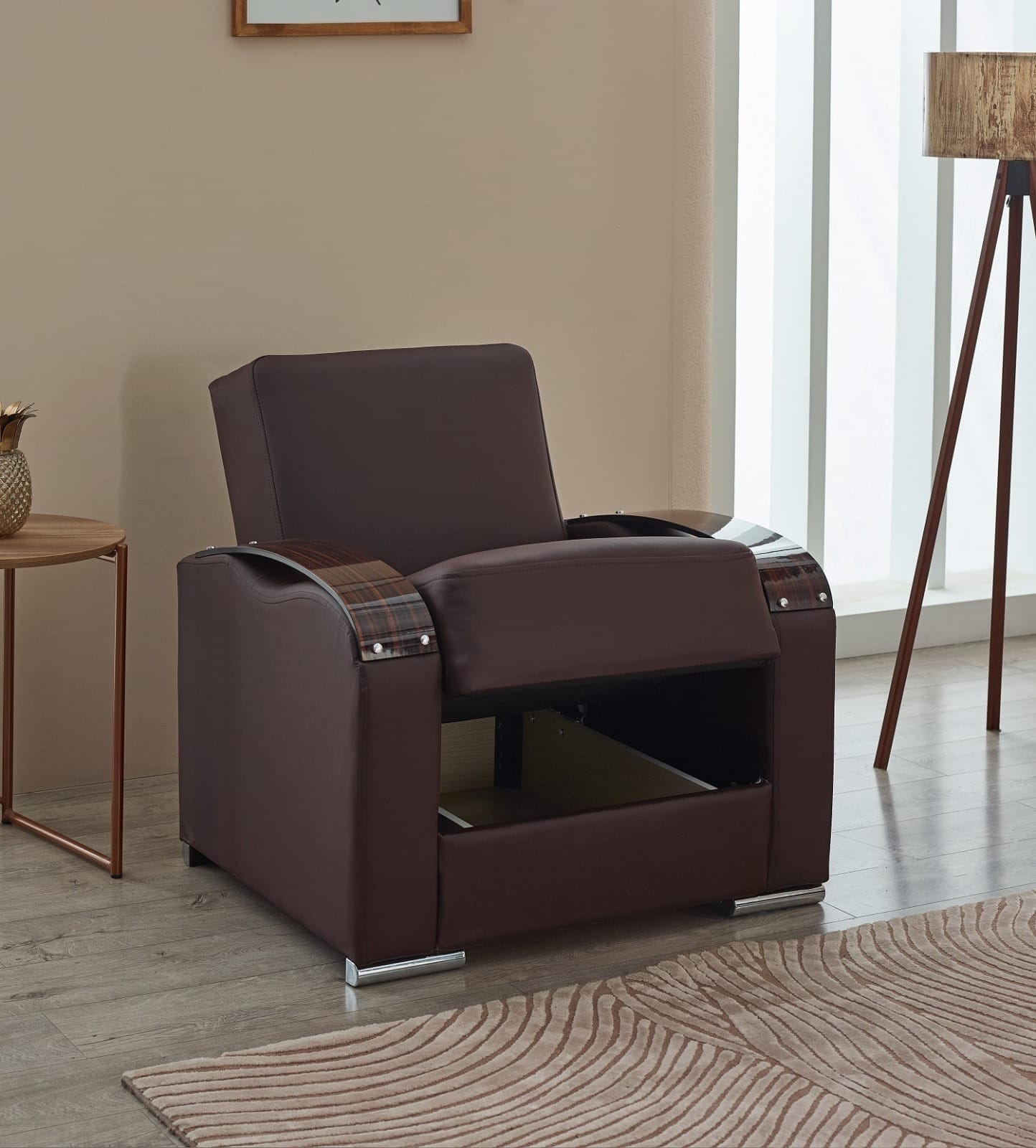 ESILA 3/2/1 LEATHER SOFA BED