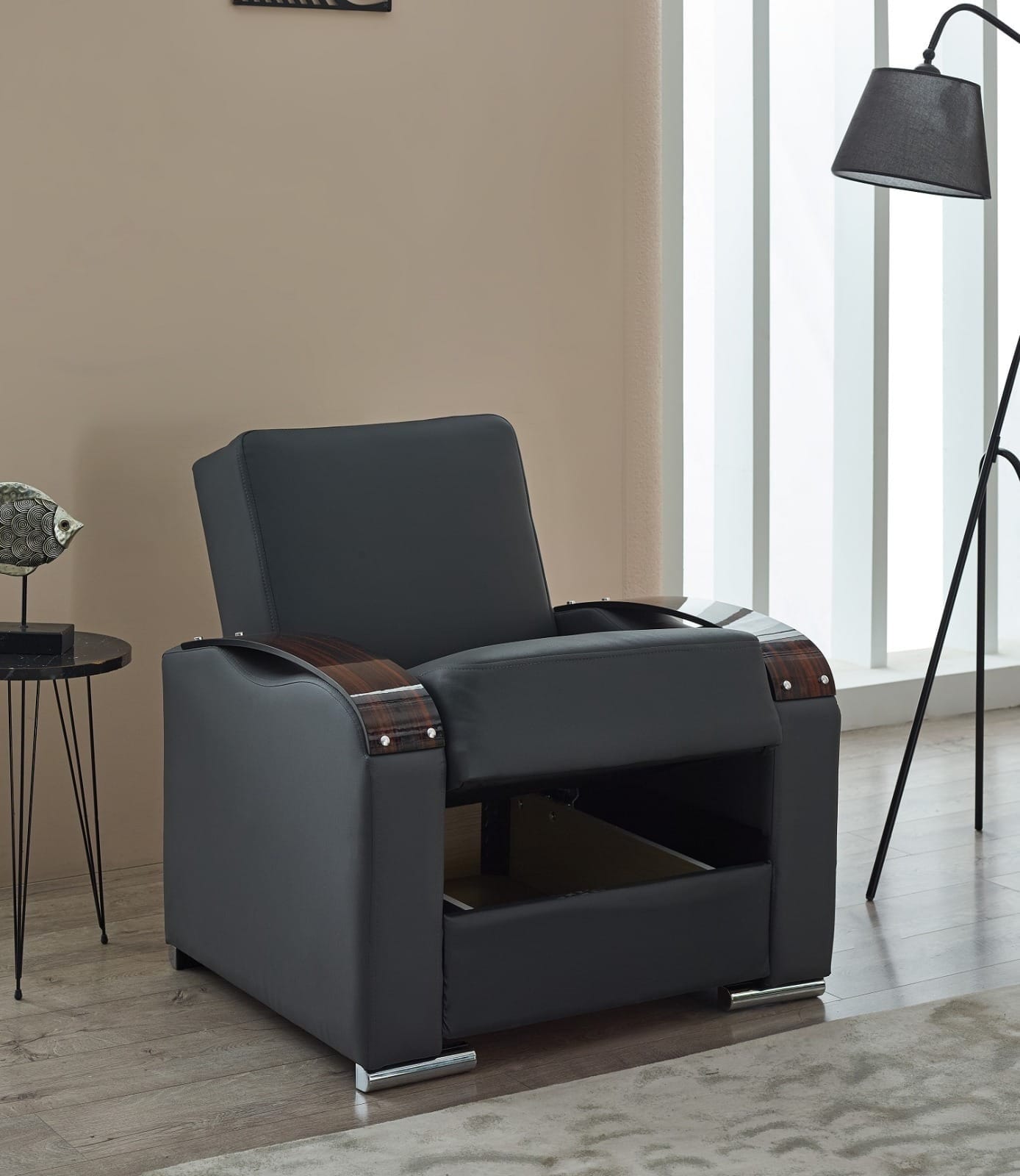 ESILA 3/2/1 LEATHER SOFA BED