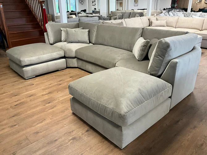 Belgravia U-Shape Corner Sofa – Champagne Campaign