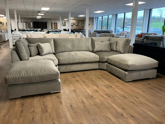 Belgravia U-Shape Corner Sofa – Champagne Campaign