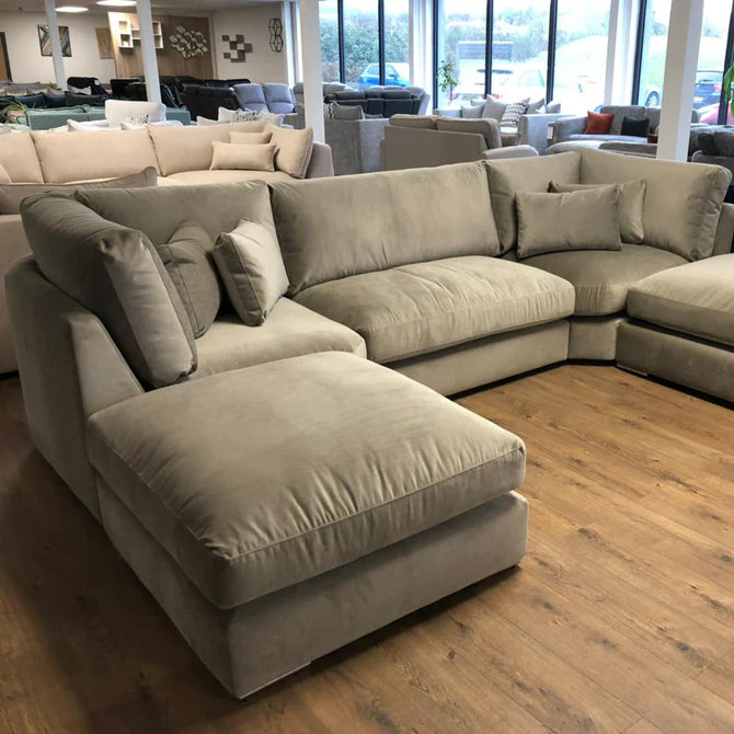 Belgravia U-Shape Corner Sofa – Champagne Campaign
