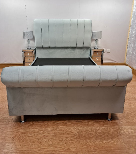Charlotte Luxury Scroll Bed on Finance