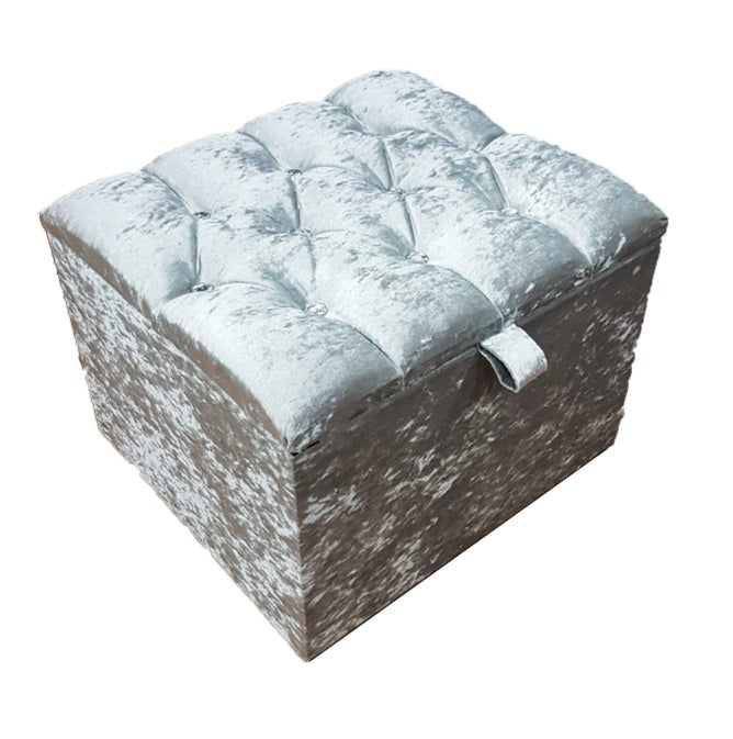 Small Ottoman - Chesterfield Dresser Stool Storage Box