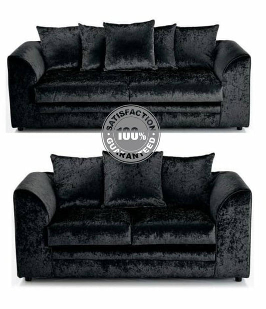 Crushed Velvet 3+2 Seater Sofa