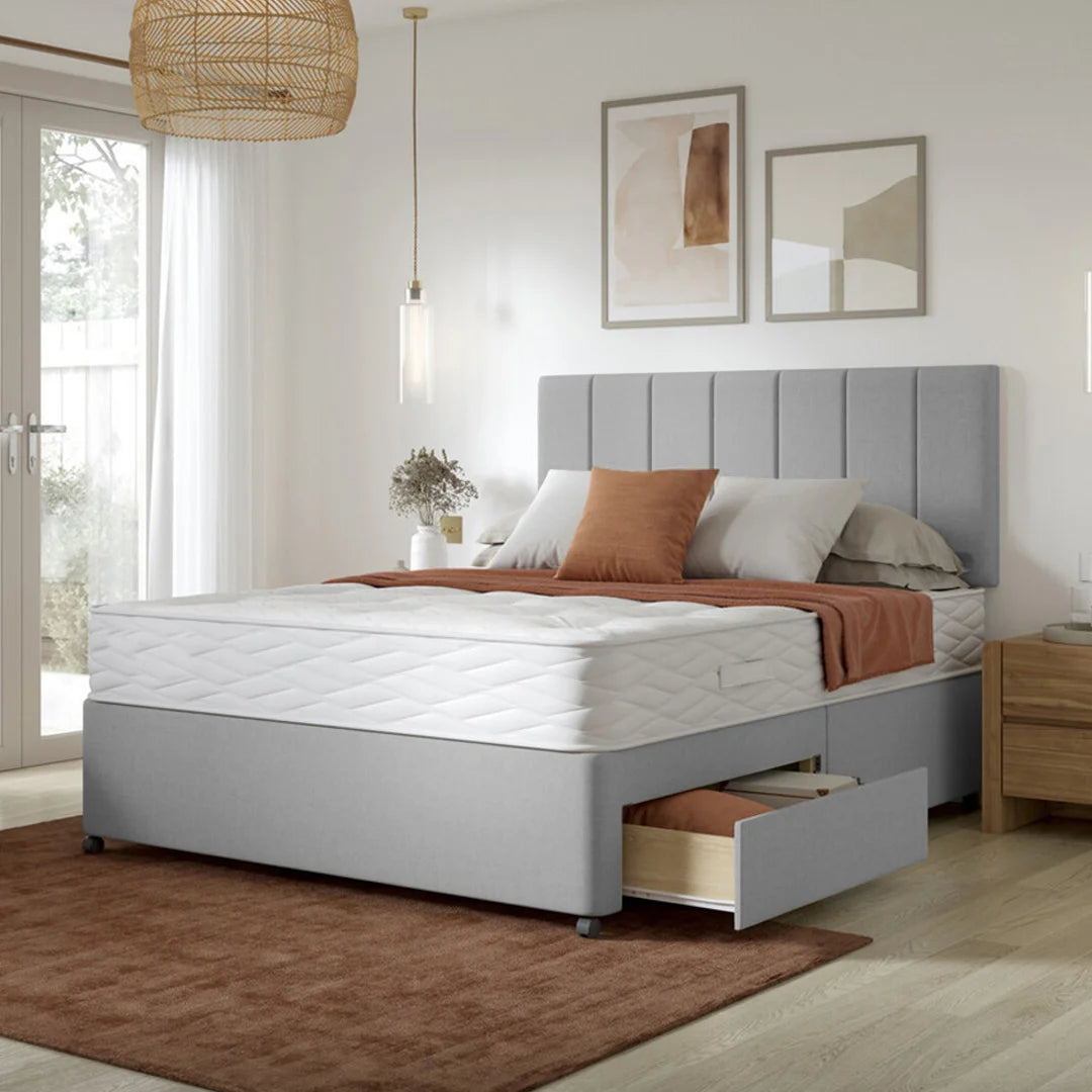 Divan Bed with Super Orthopaedic Mattress and Headboard