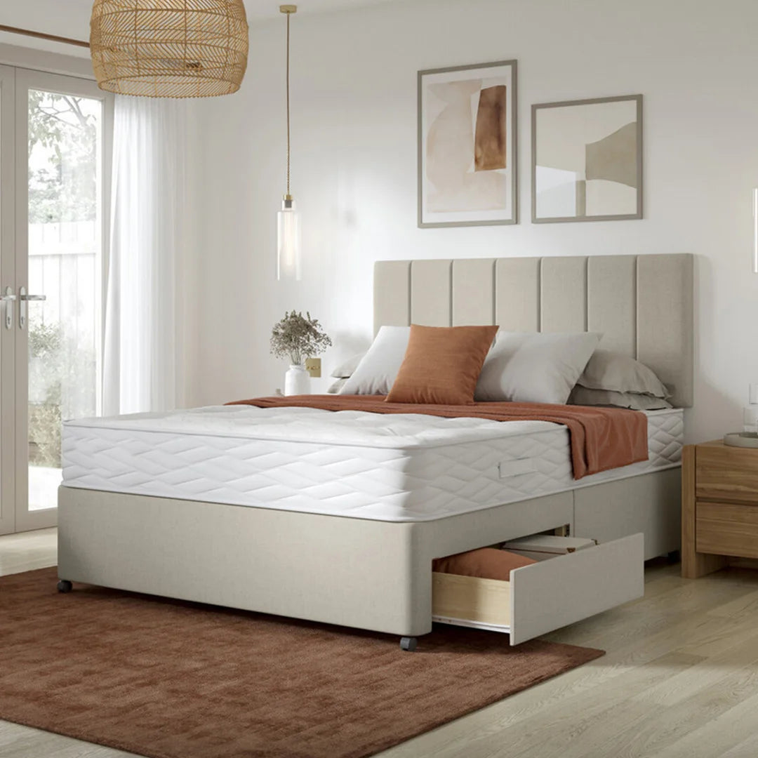 Divan Bed with Super Orthopaedic Mattress and Headboard