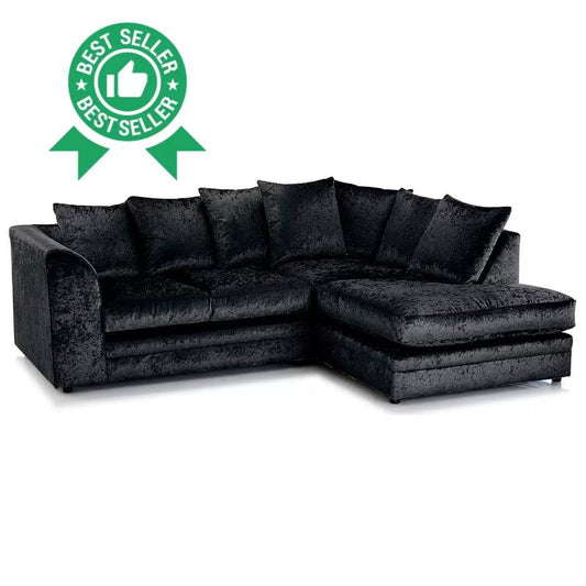 Dylan Crushed Velvet Corner Sofa