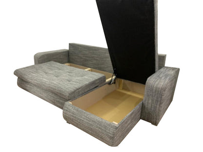 Berlin Stylish and Functional Corner Sofa Bed with Storage