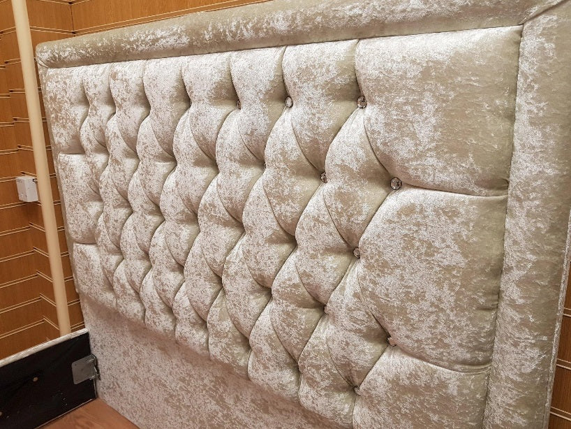 Hampton Crushed Velvet Bed