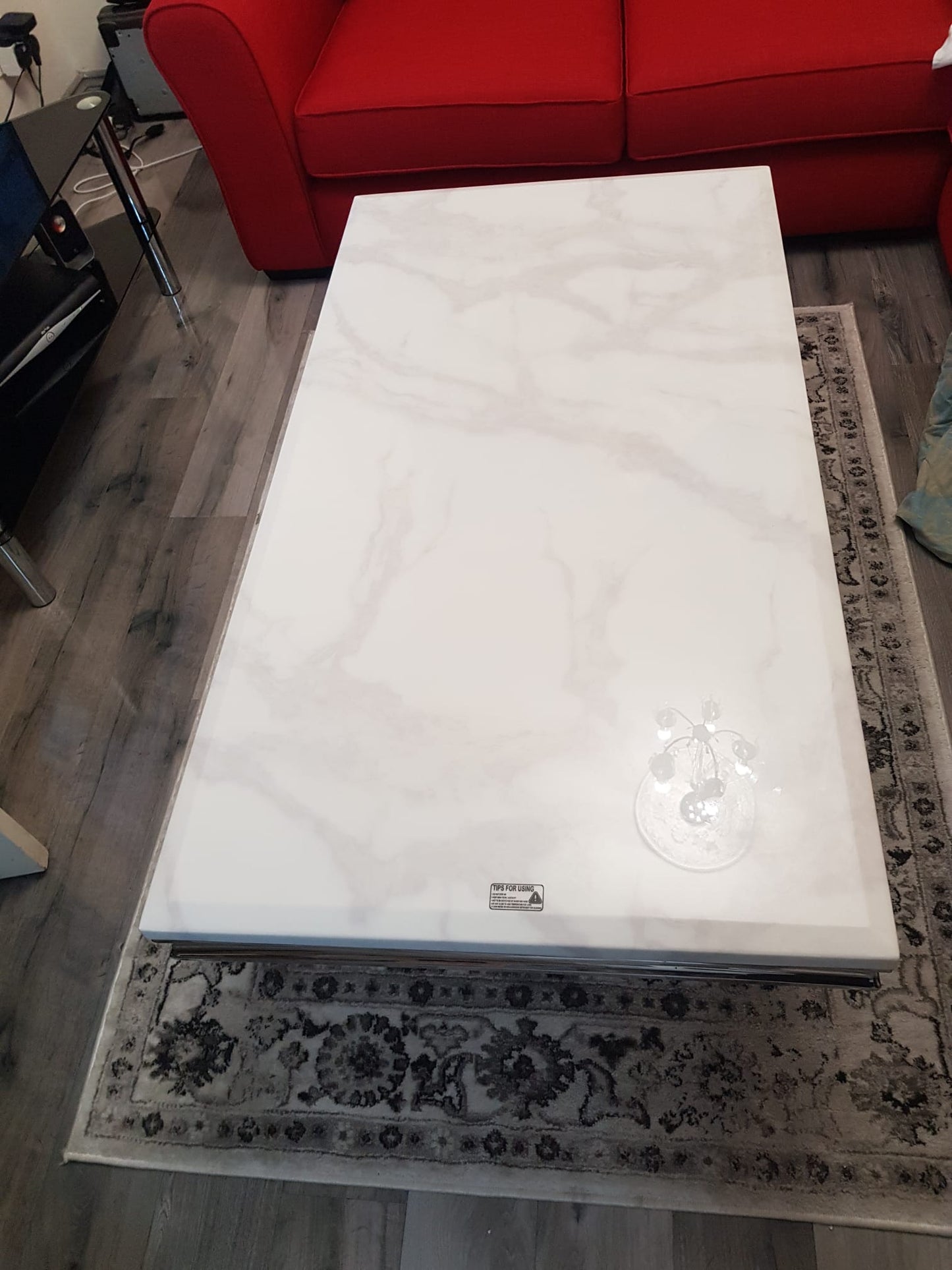 Arial White Coffee Table