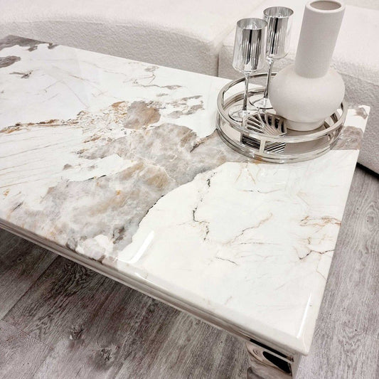 Pandora Louis Chrome Coffee Table