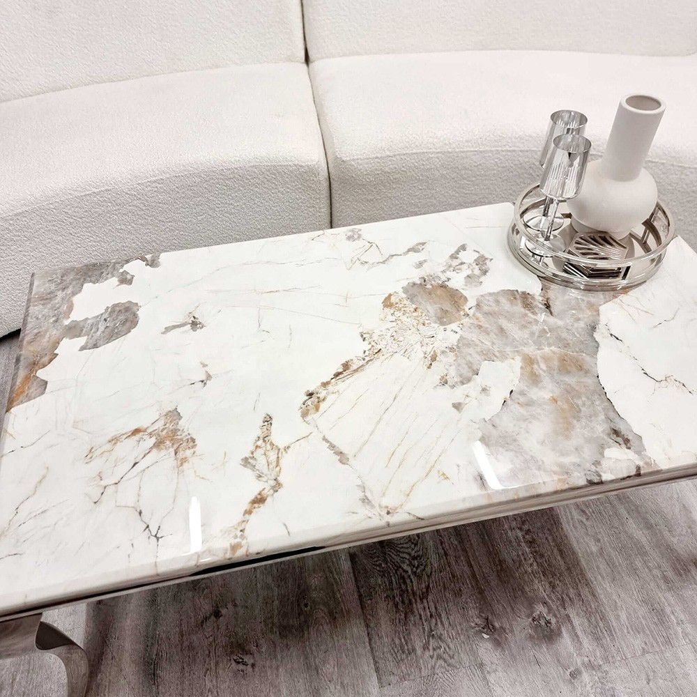 Pandora Louis Chrome Coffee Table