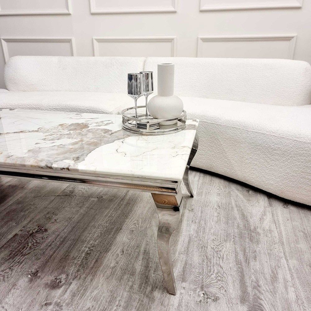 Pandora Louis Chrome Coffee Table