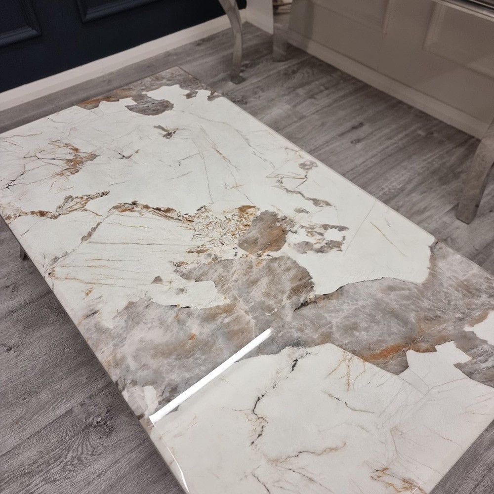 Pandora Louis Chrome Coffee Table