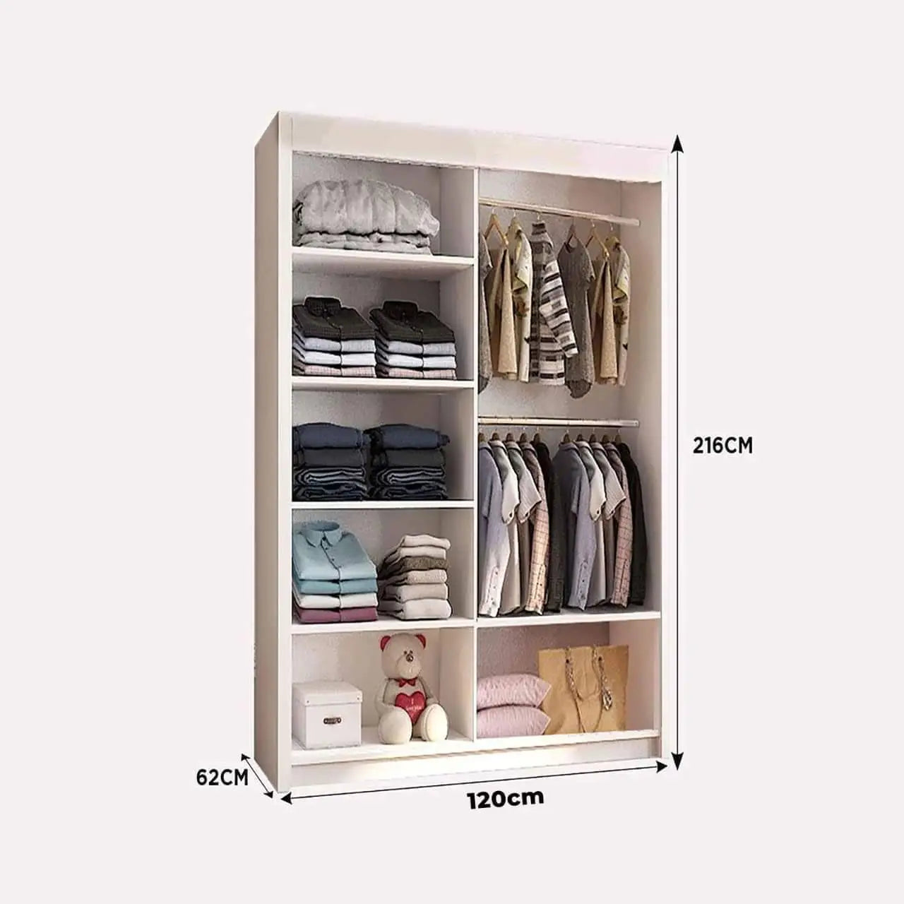 OSLO WARDROBE  120cm/150cm/180cm/203cm