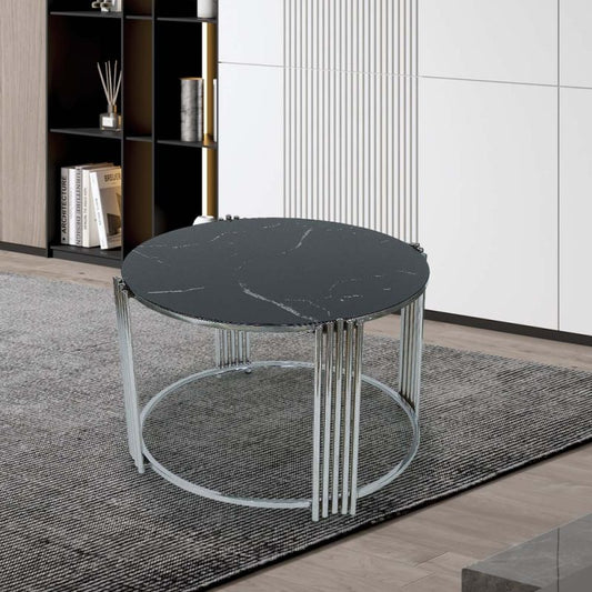 Ellipse Silver Coffee Table
