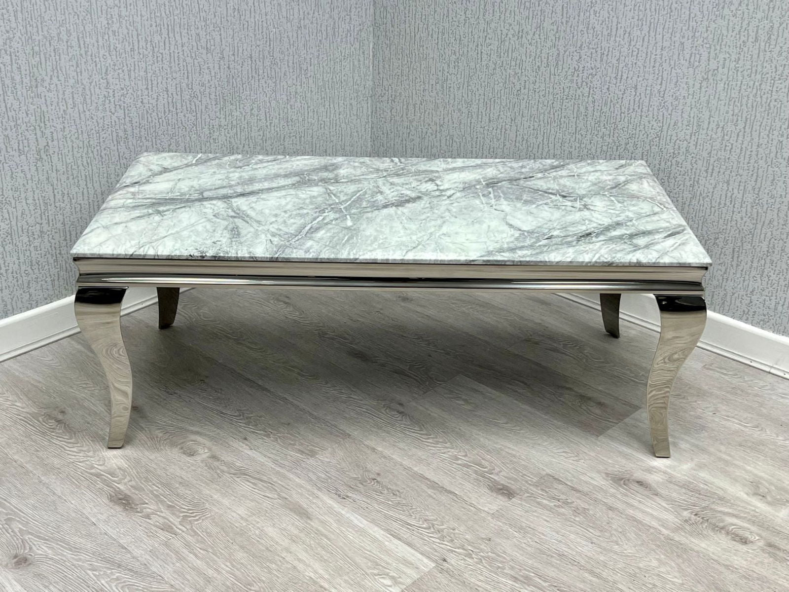 Italian Grey Marble Louis Coffee Table