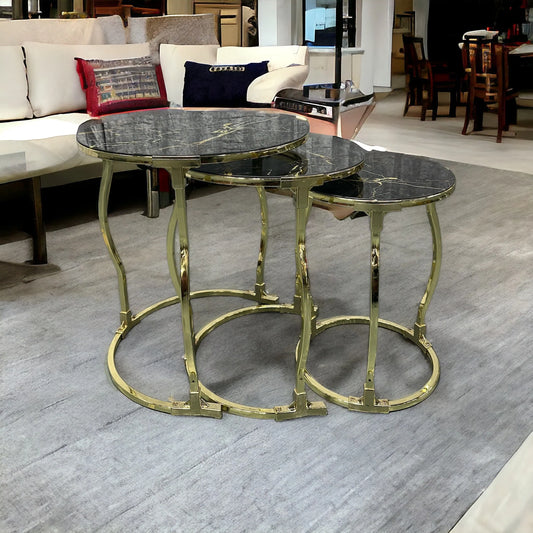 Duru Sliver Coffee Table Set of Three