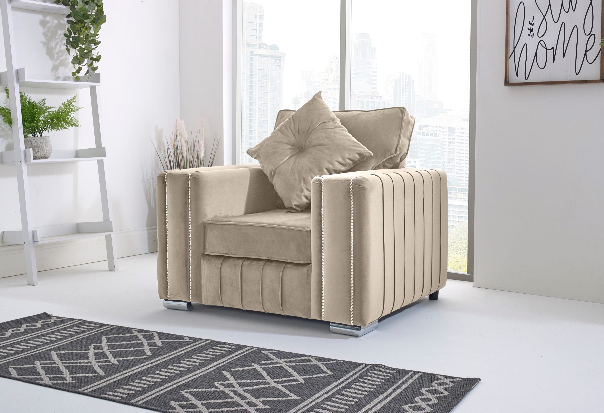 Layla Corner Fullback - 1c2 + Bolster / Buttoned Cushions