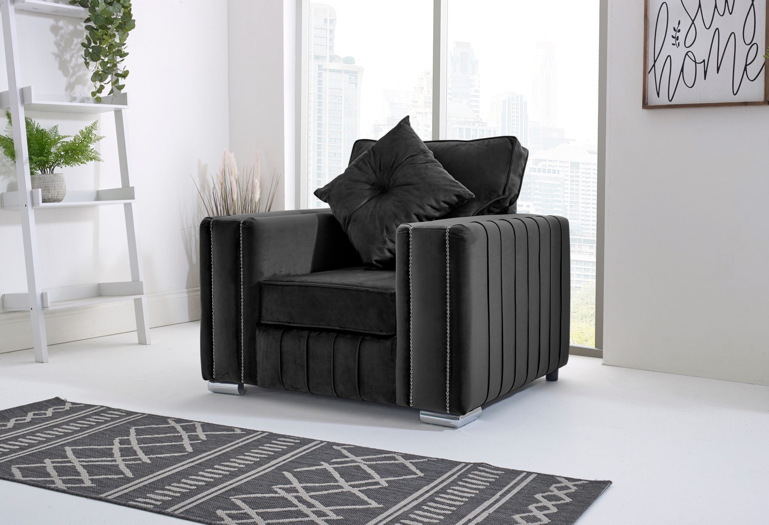 Layla Corner Fullback - 1c2 + Bolster / Buttoned Cushions