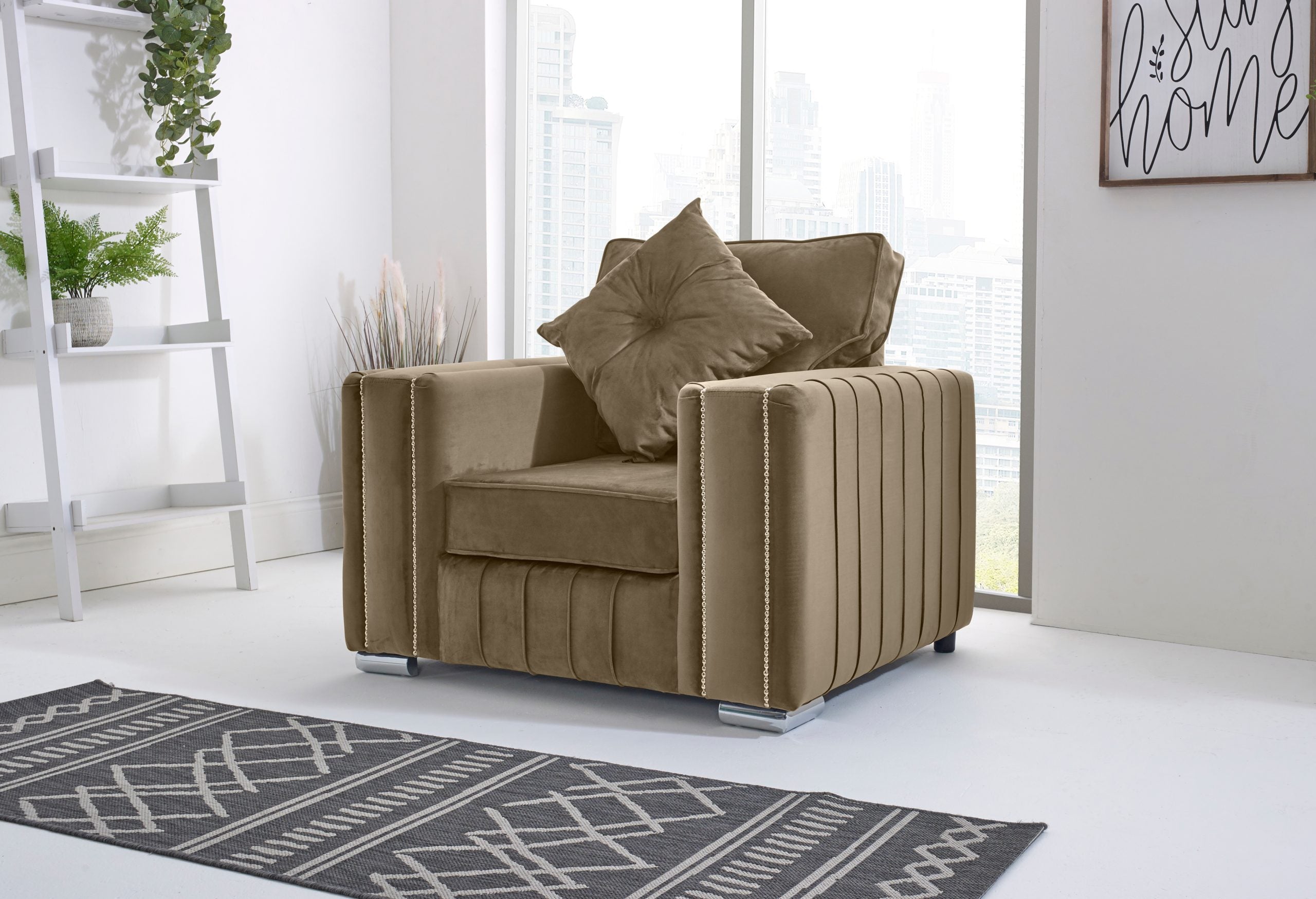 Layla Corner Fullback - 1c2 + Bolster / Buttoned Cushions