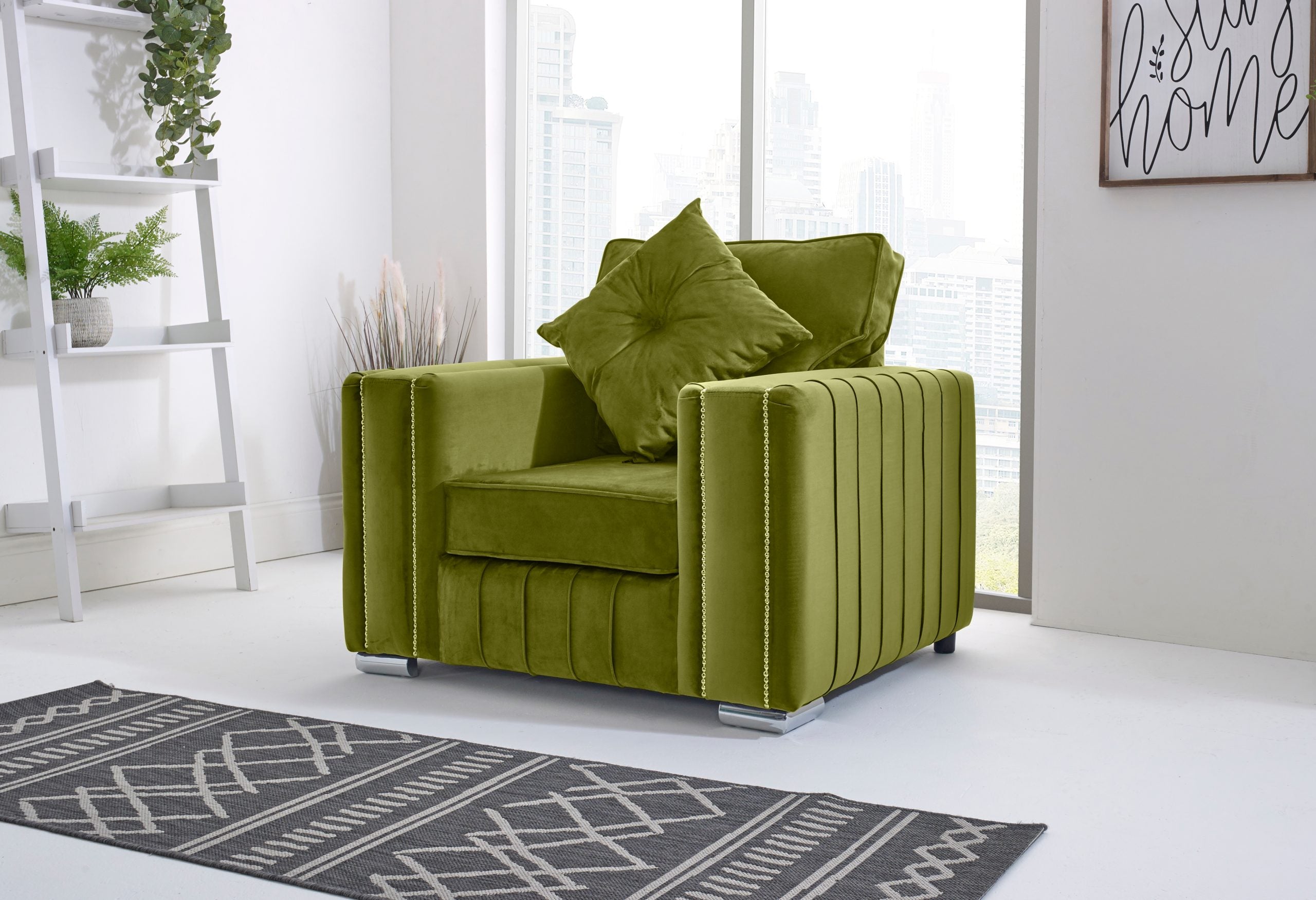 Layla Corner Fullback - 1c2 + Bolster / Buttoned Cushions