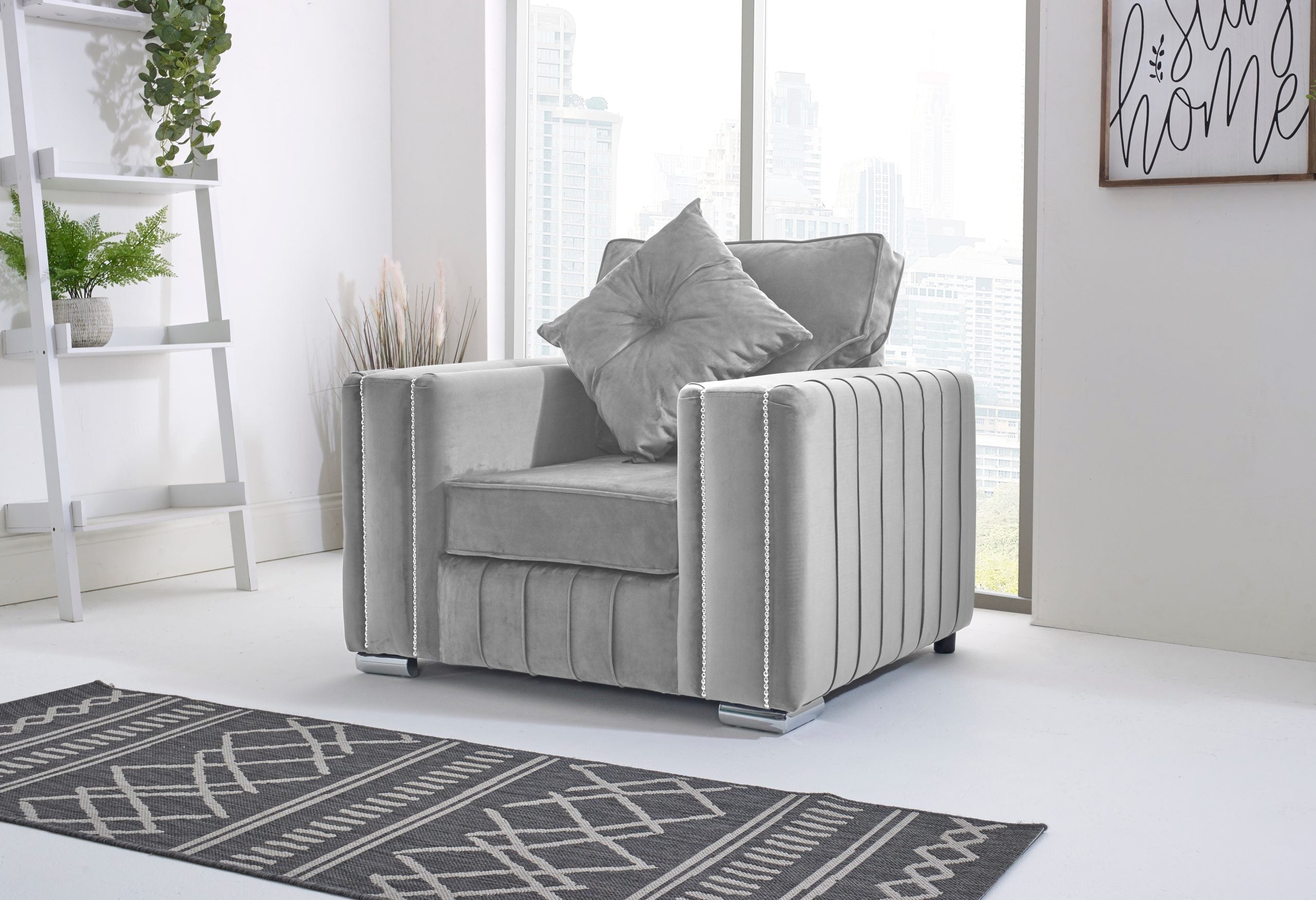 Layla Corner Fullback - 1c2 + Bolster / Buttoned Cushions