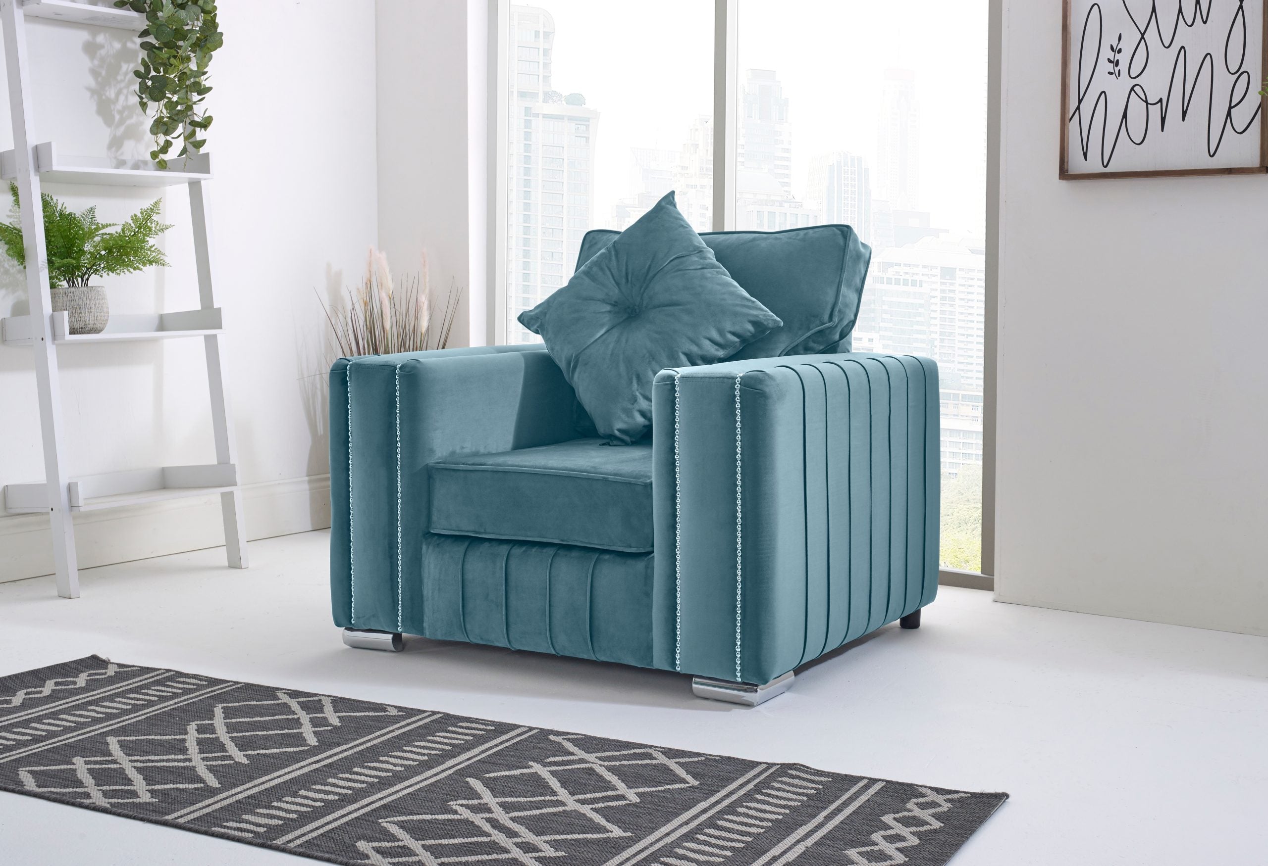Layla Corner Fullback - 1c2 + Bolster / Buttoned Cushions