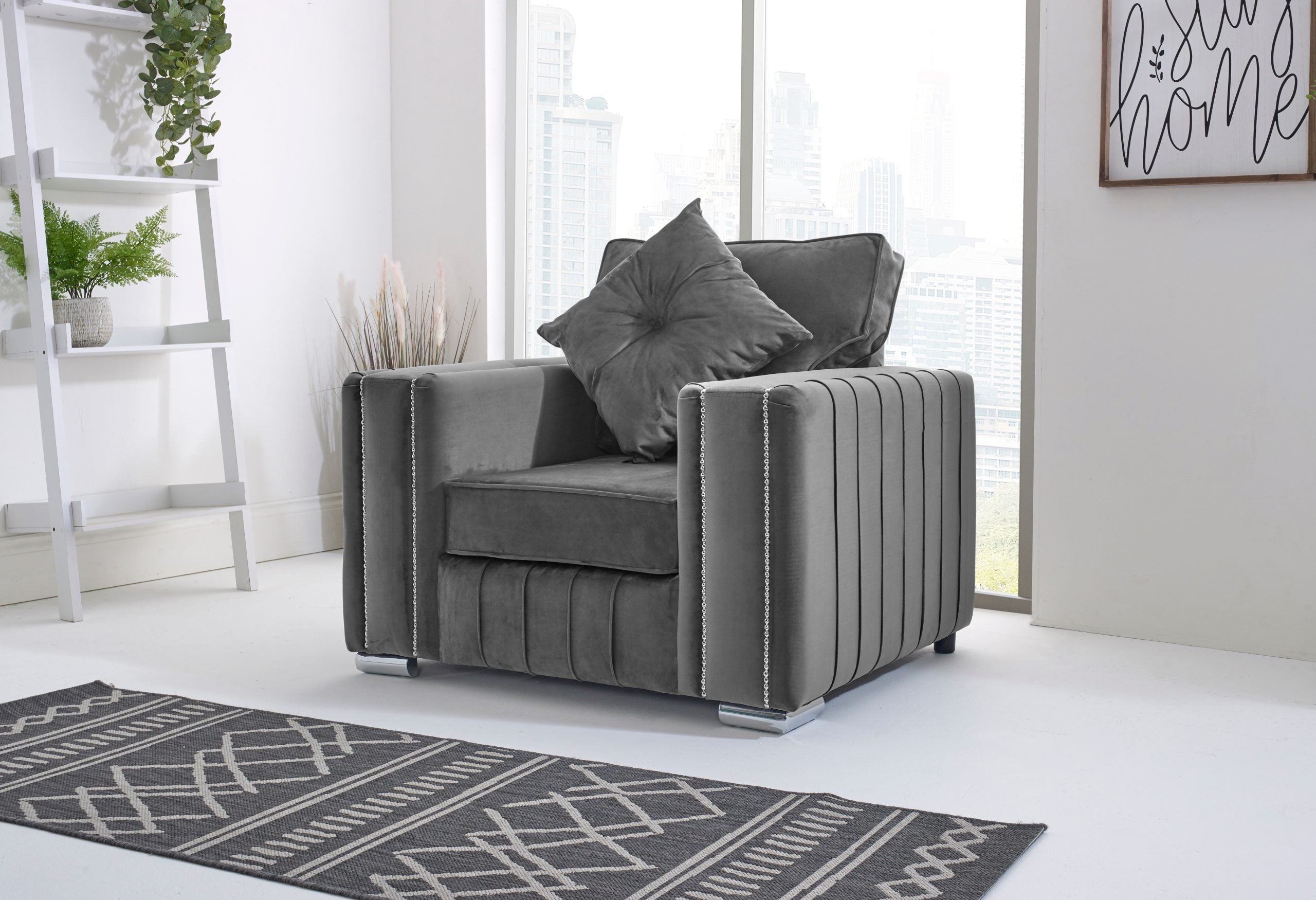 Layla Corner Fullback - 1c2 + Bolster / Buttoned Cushions