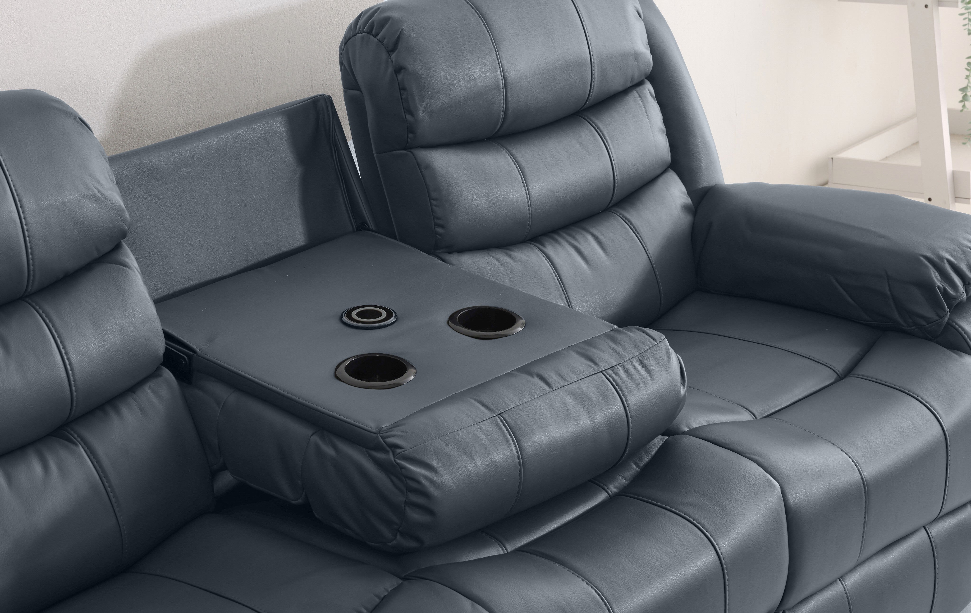 Roma Leather Recliner Sofa