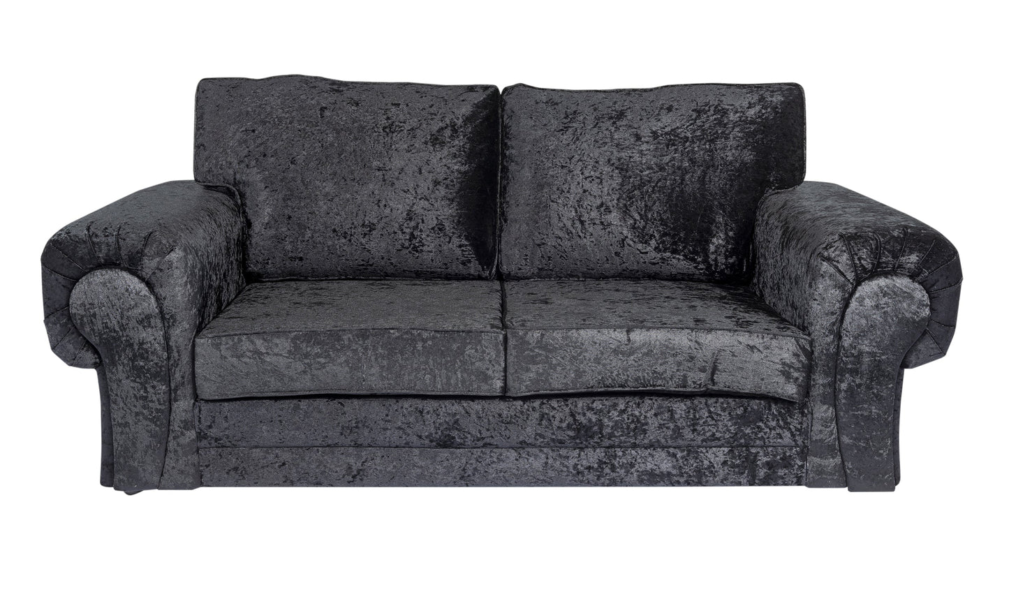 Black Verona Crushed Velvet