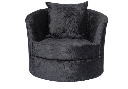 Black Verona Crushed Velvet