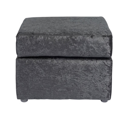 Black Verona Crushed Velvet