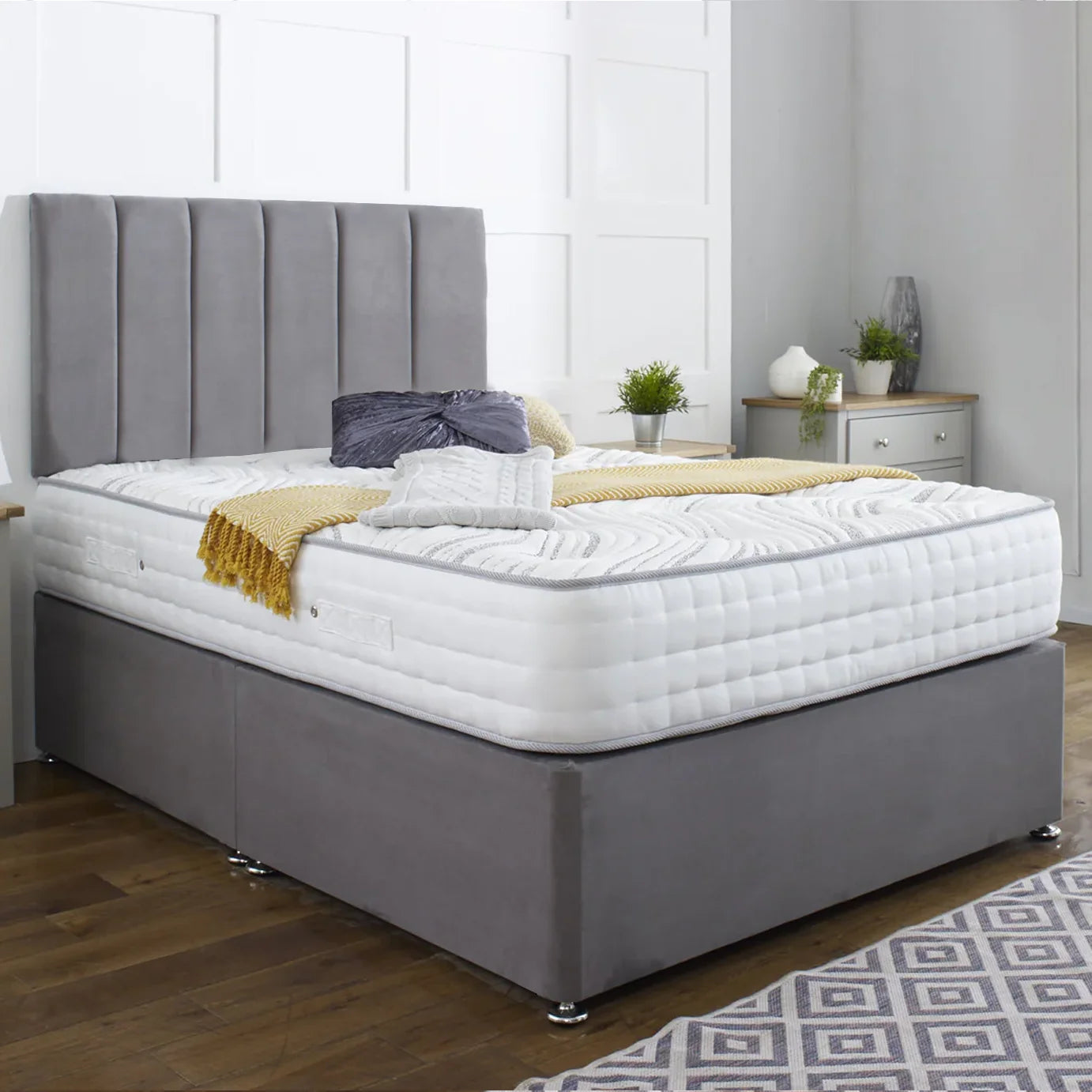 Small Double Divan Bed With Mattress Included