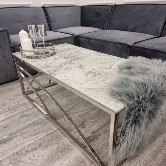Stella Chrome Coffee Table