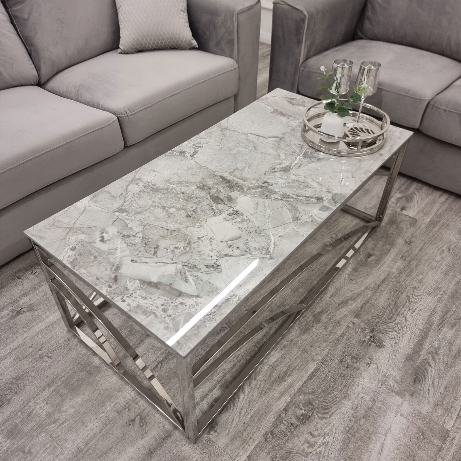 Stella Chrome Coffee Table