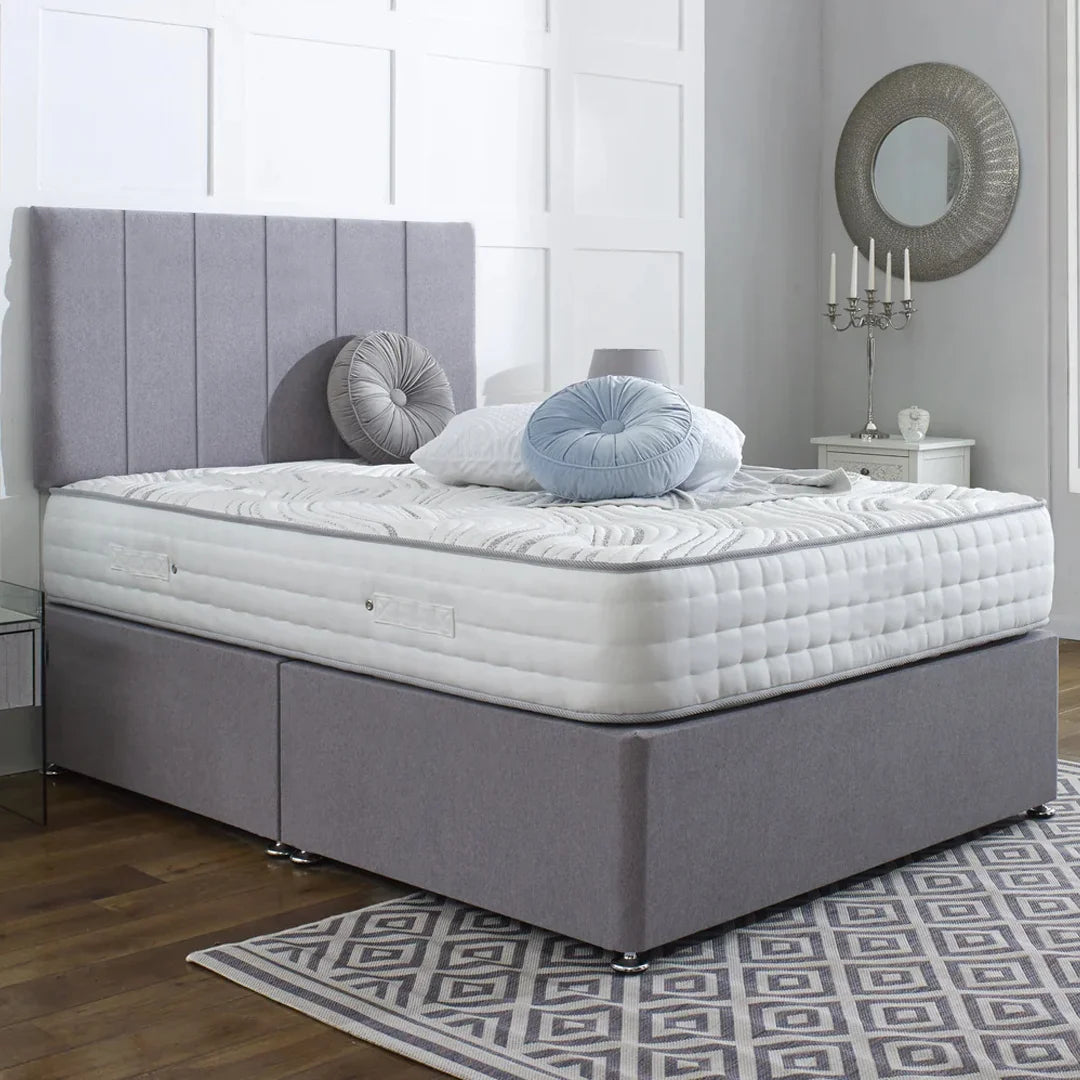 Divan Bed with Mattress with optional Storage – Headboard