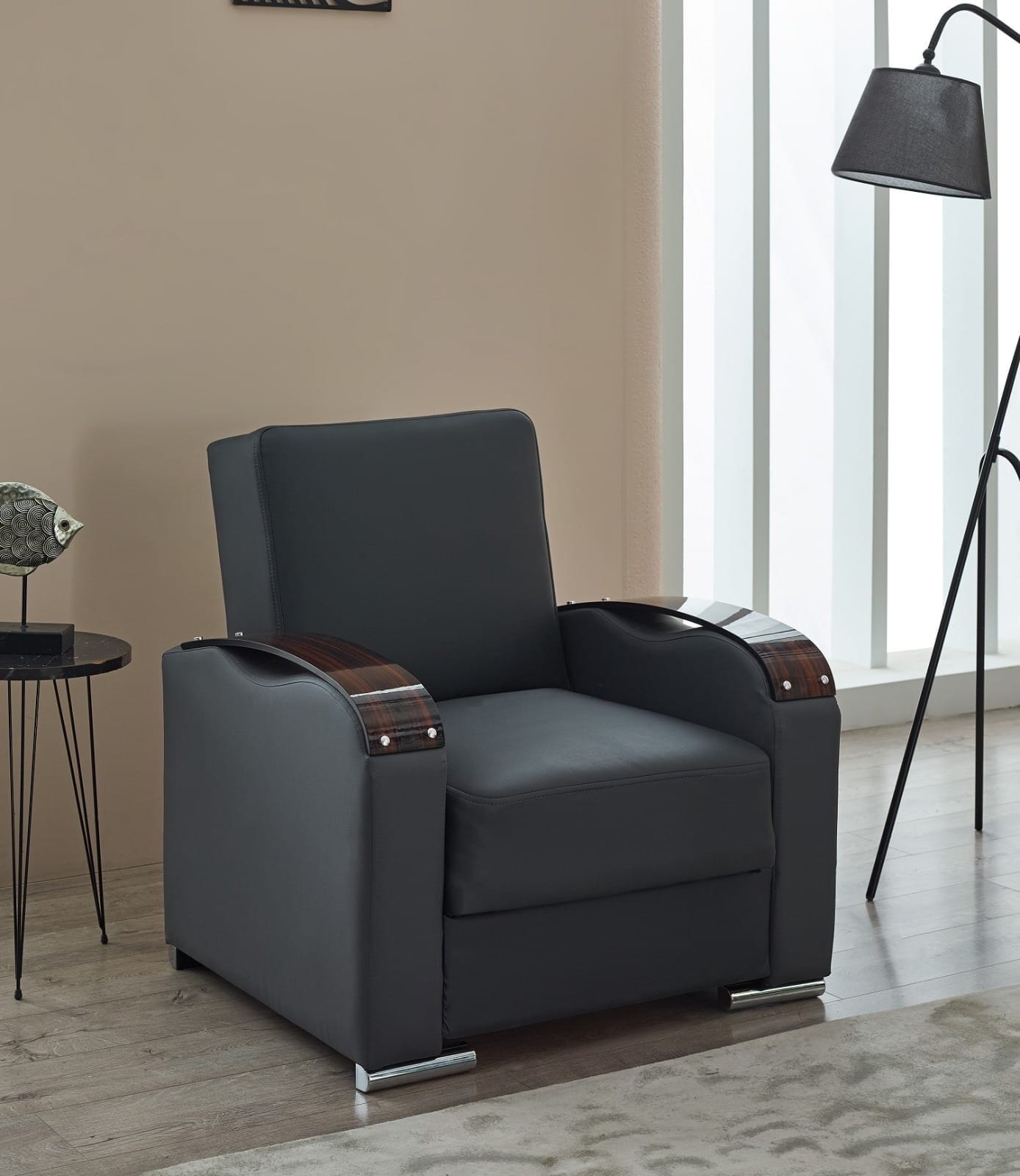 ESILA 3/2/1 LEATHER SOFA BED