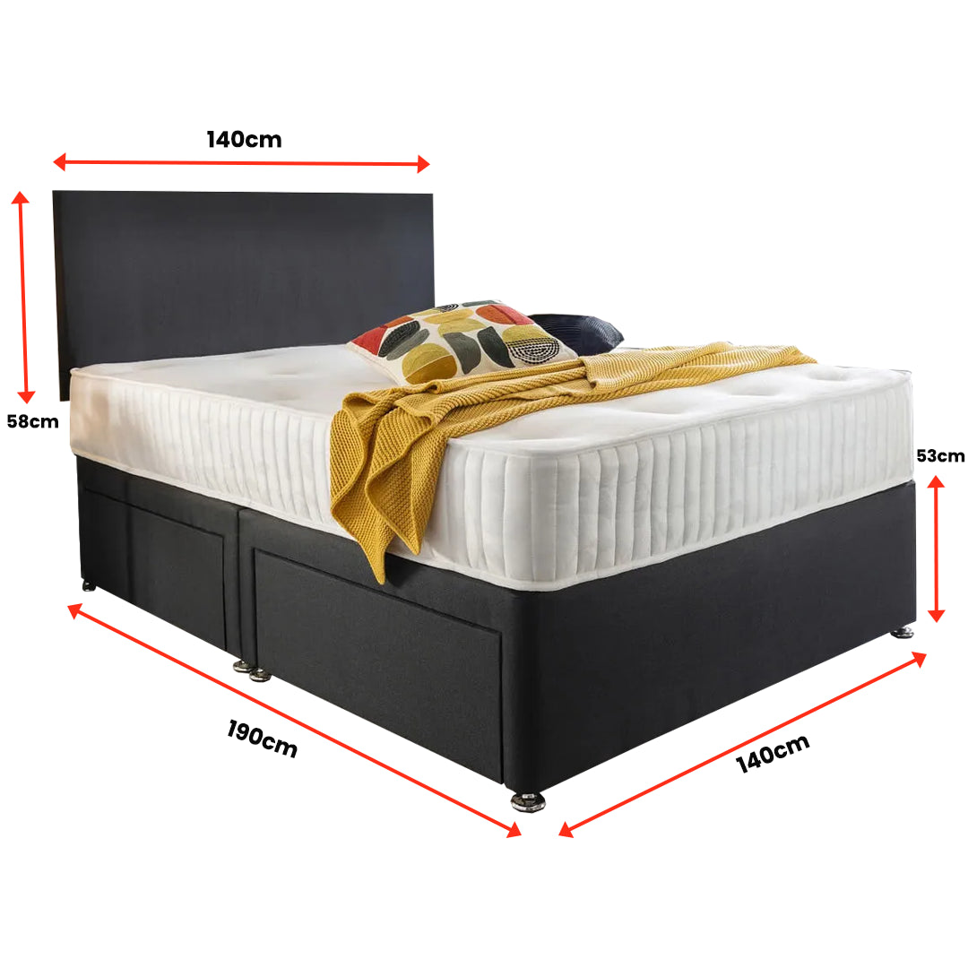 Double Divan Bed With Mattress Included